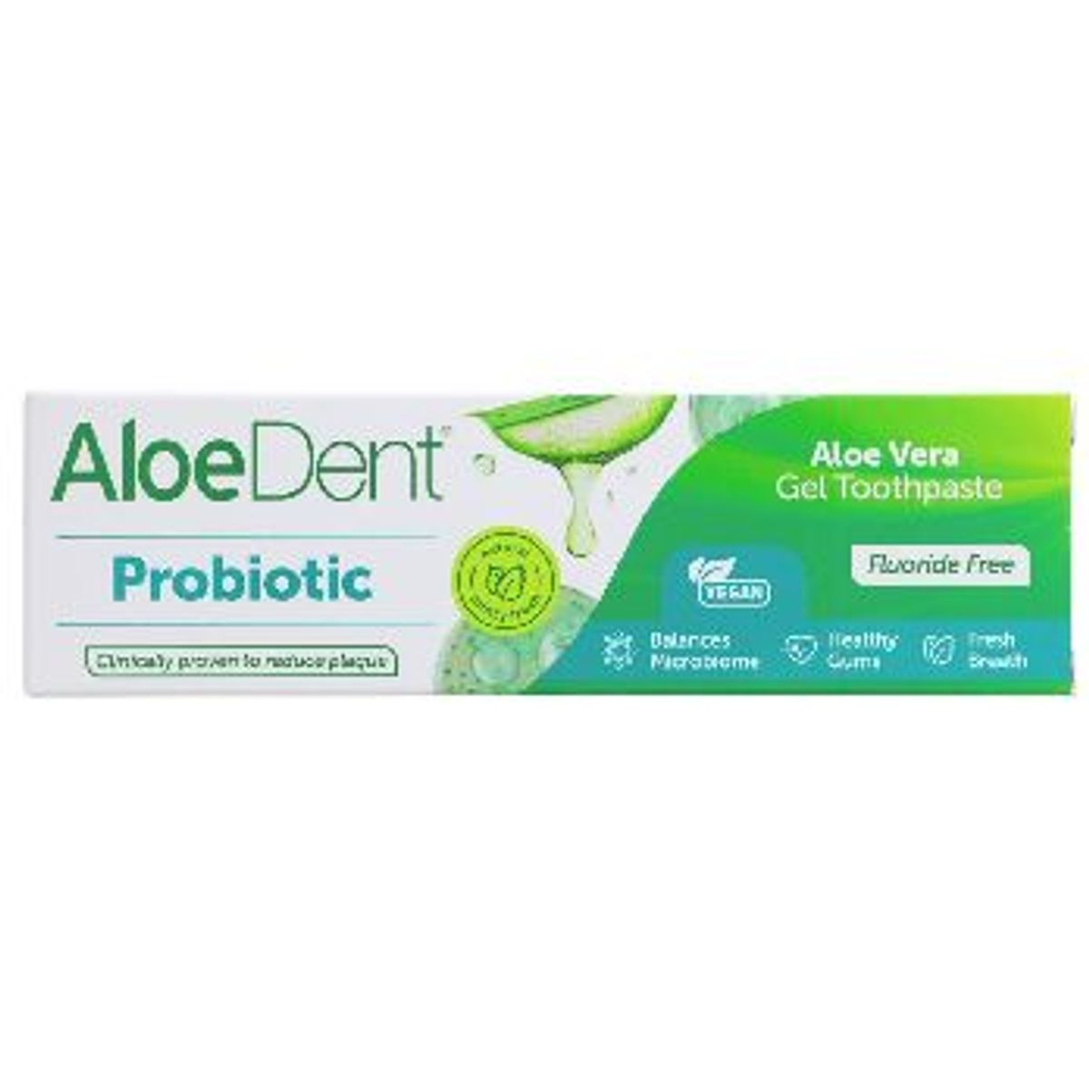 Probiotic Aloe Vera Toothpaste - Fluoride Free 100ml / AloeDent