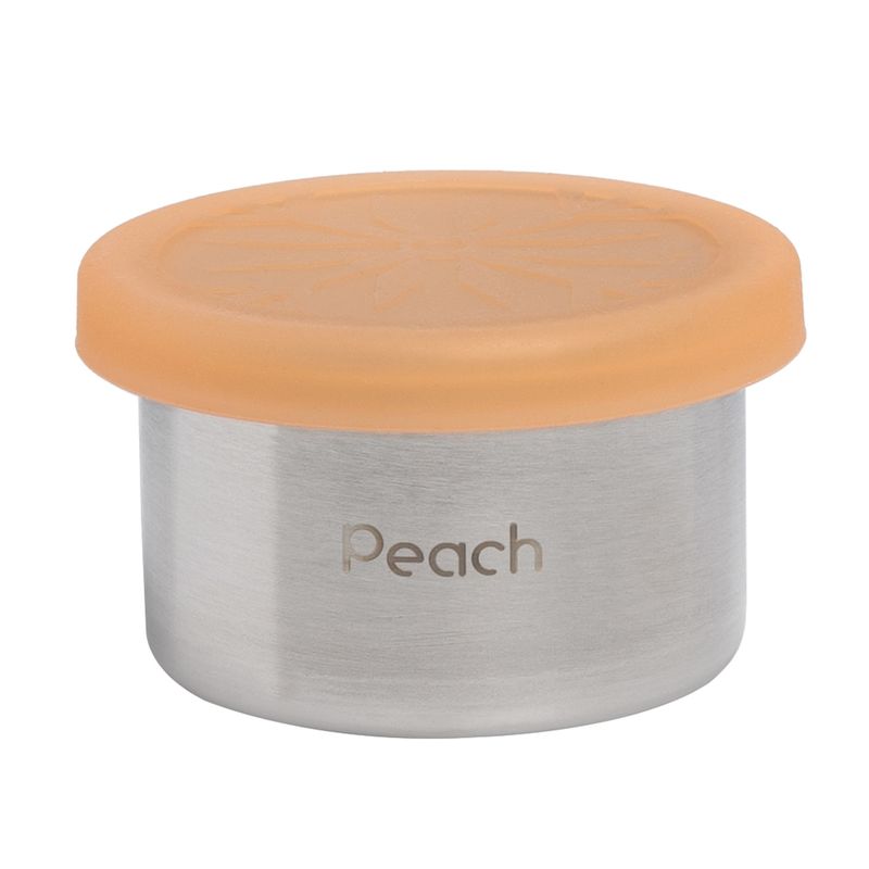 50 ml stålboks med tett silikonlokk, Oransje / Peach