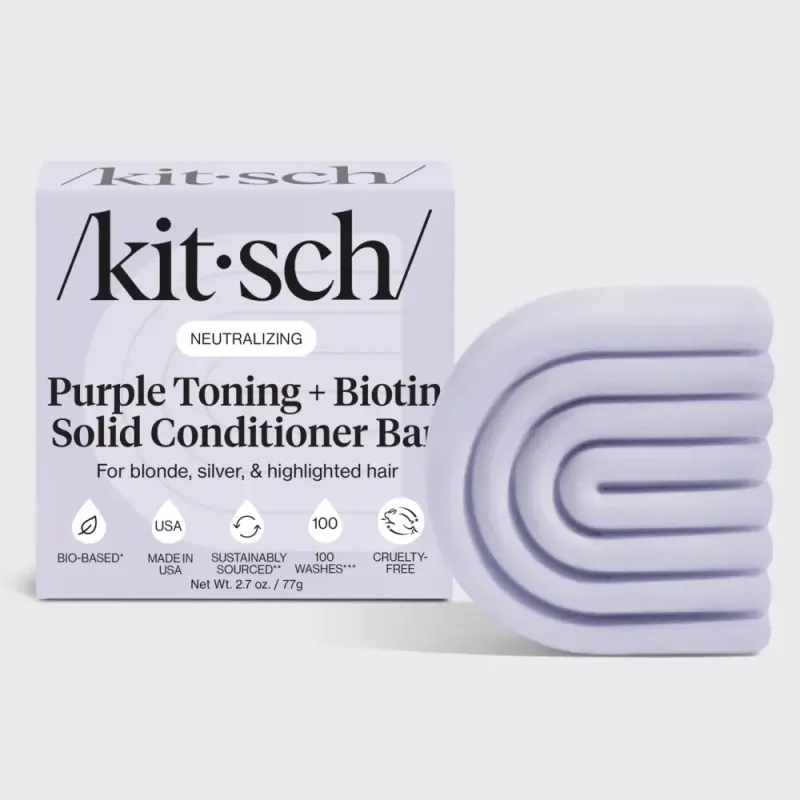 Purple Toning Solid Conditioner Bar 77g / Kitsch