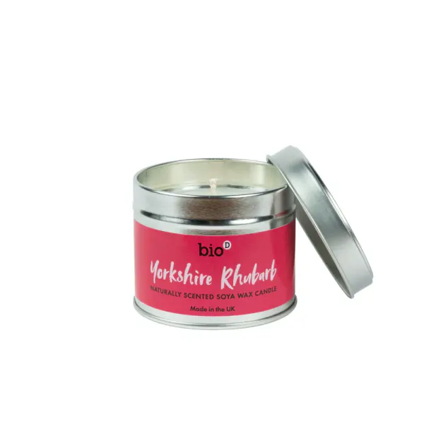 Hovedbilde Duftlys av soyavoks - Rhubarb 160g / Bio-D
