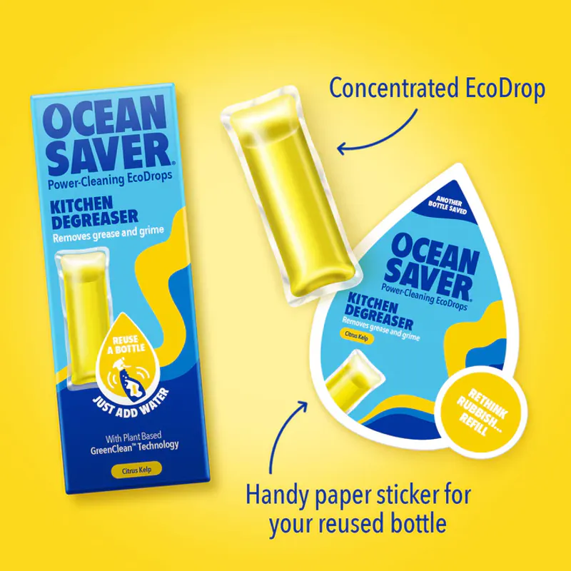 Kjøkkenspray, Sitrus, Ecodrops refill / Ocean Saver