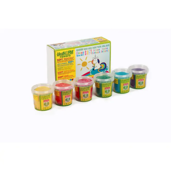 Hovedbilde 6-pk modellkitt, plantebasert, Unicorn / ÖkoNORM