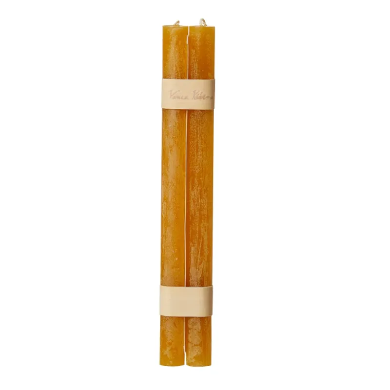 2stk Timber® Candles kronelys Ocra 2.3 x 31 cm / Vance Kitira