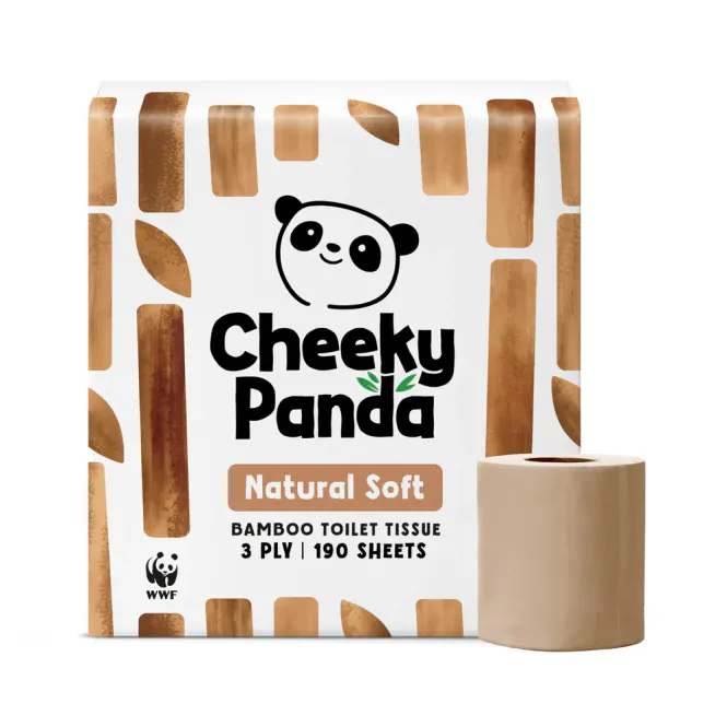 Hovedbilde 9 ruller toalettpapir i bambus - NATURAL COLOUR / The Cheeky Panda