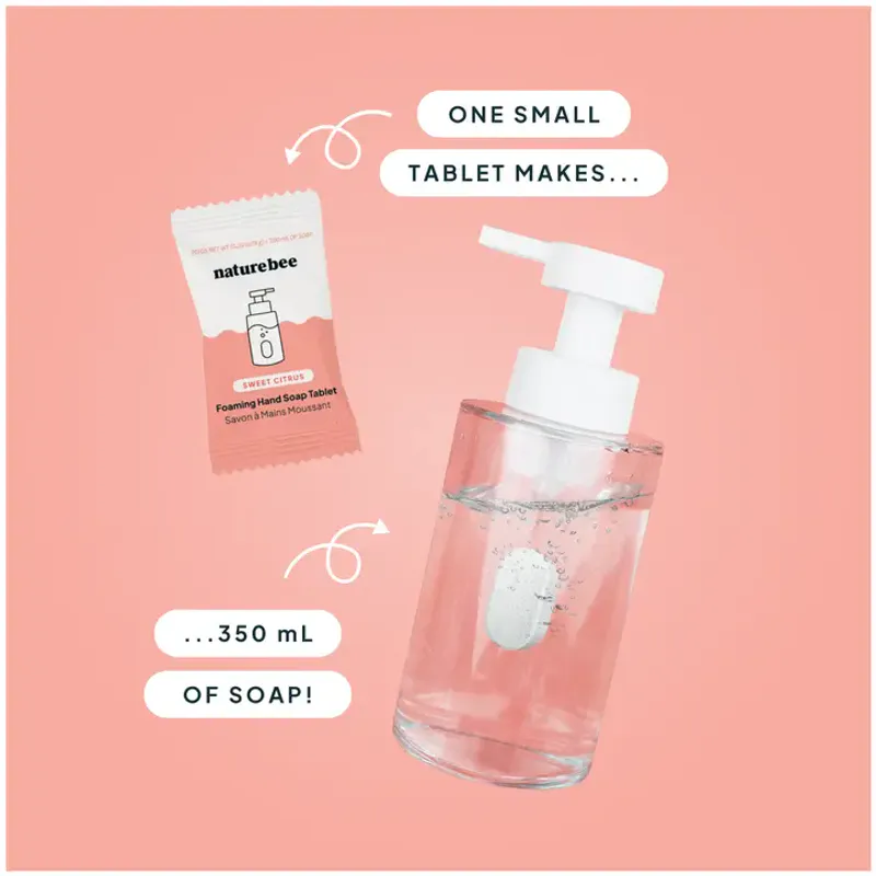 Foaming Hand Soap Refill Tablet, Sweet Citrus / Nature Bee